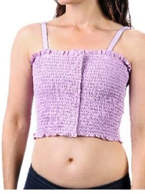 EXpand a Band Smocked Lavender Floral Post Surgery Breast Binder
